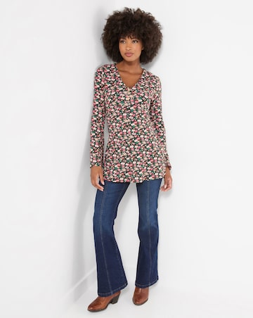 Joe Browns Anna Ditsy Floral V Neck Tunic Top