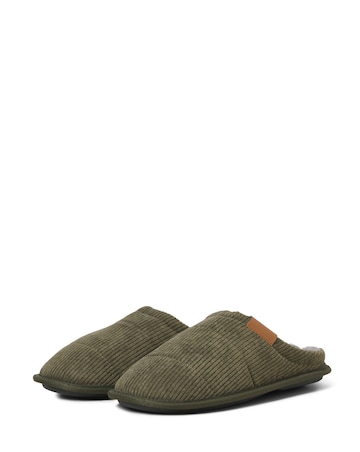 Jack & Jones Cordie Mule Slipper - Olive