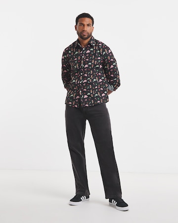 Long Sleeve Christmas Printed Shirt