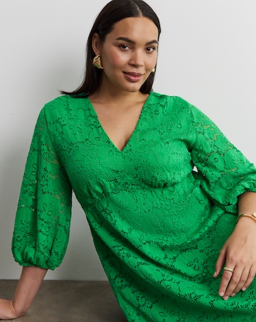 Joanna Hope Midi Lace Dress