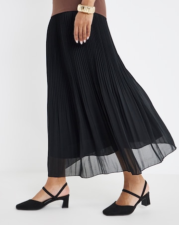 Lita Slingback Block Heel Shoes - Extra Wide Fit (EEE)