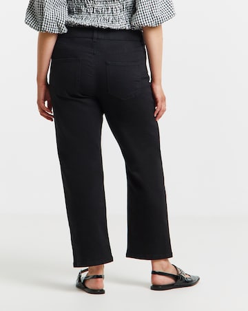 Black 24/7 Stretch Straight Leg Jeans