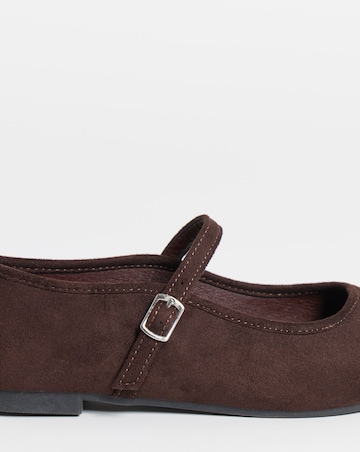 Sophia Mary Jane Flat Shoes - Wide Fit (E)