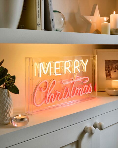 New In - Merry Christmas Neon Sign