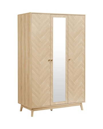 Herringford 3 Door Wardrobe With Mirror