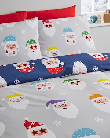 Catherine Lansfield Christmas Santa Spec-Tacular Duvet Cover Set