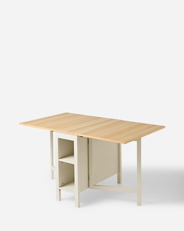 Nelle Dropleaf Two Tone Dining Table