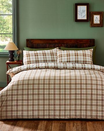 Catherine Lansfield Kelso Check Duvet Cover Set