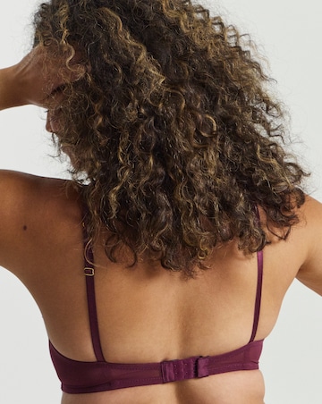 Figleaves Pulse Lace Underwired Plunge Bra B-G - Purple