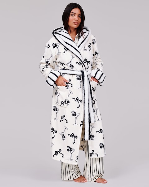 New In - Loungeable Martini Midi Dressing Gown