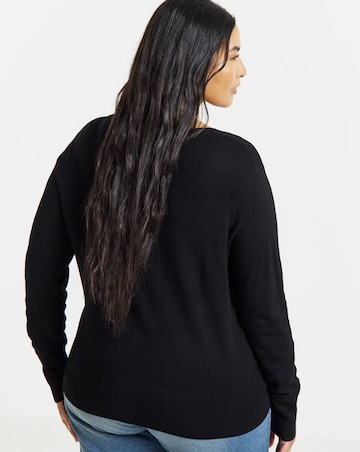 Fine Gauge Scallop Edge Cardigan
