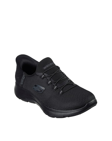 Skechers Black Slip In Summits Trainers - Wide Fit (E)