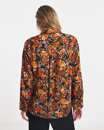 Animal Print Printed Long Sleeve Shirt