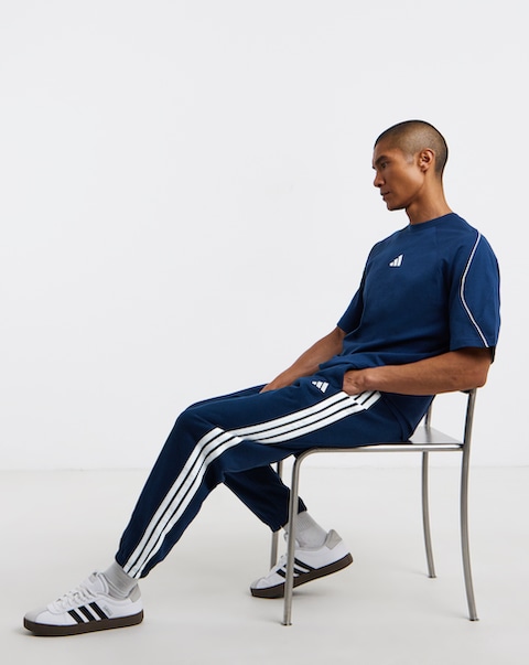 adidas 3 Stripes Cuffed Fleece Pants