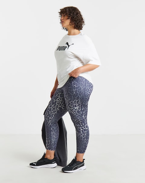 PUMA Womens Essential Spotted Haze Tight High Waist 7/8 Leggings