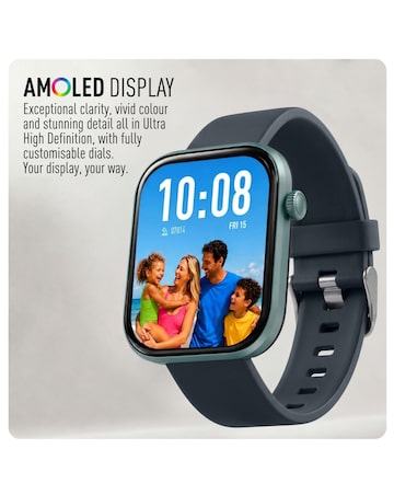 Reflex Active Spectre Silicone Strap Smart Watch - Cool Grey