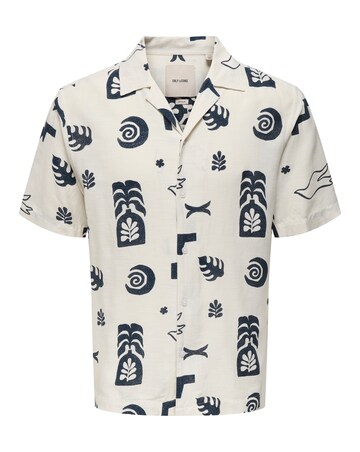 Only & Sons Printed Shirt - Cream