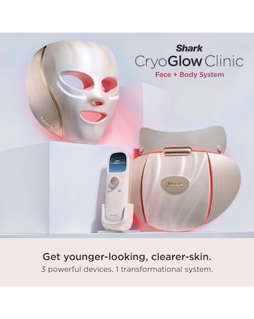 CryoGlow Clinic 360 Contrast LED Face & Neck Mask FW575UKGD1 Champagne