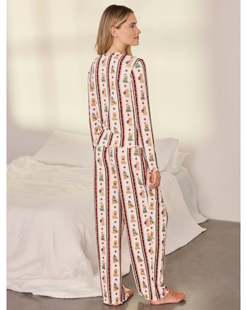 Chelsea Peers Button Down Ribbed Cardigan Pyjama Set