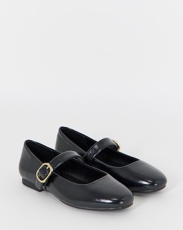 Elizabeth Buckle Mary Jane Shoes - Wide Fit (E)