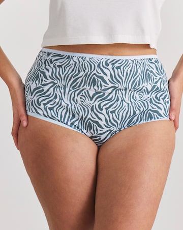 Pretty Secrets (6 Pack) Cotton Full Fit Brief Knickers