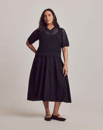 Julipa Petite 2 n 1 Knit Midi Dress