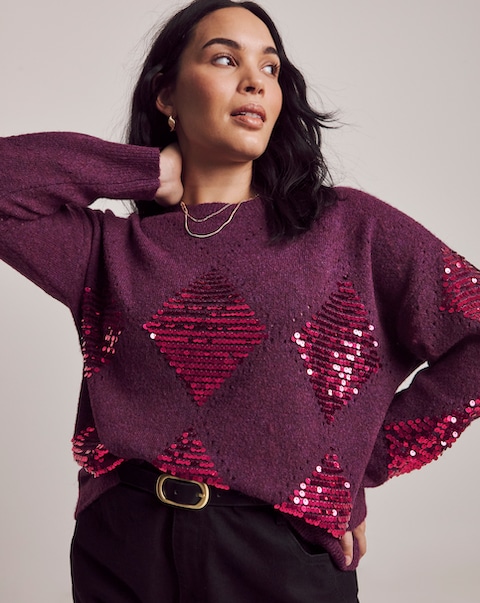 New In - Julipa Sequin Knitted Jumper