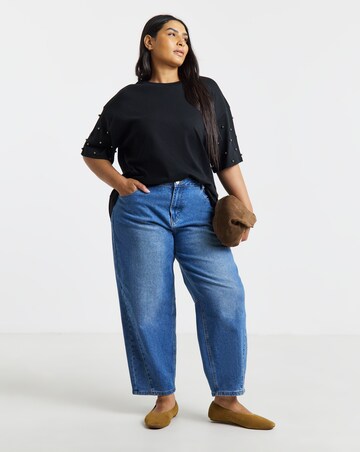 Simply Be BlackStud Short Sleeve T-Shirt