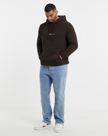Jack & Jones Norrebro `Originals Studio` Embroidered Sweat Hoodie - Brown