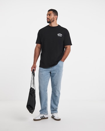 Jack & Jones Organic Relaxed Studio Back Print Tee - Black