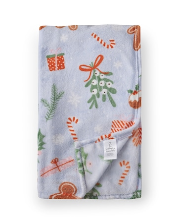 Catherine Lansfield Christmas Gingerbread Throw