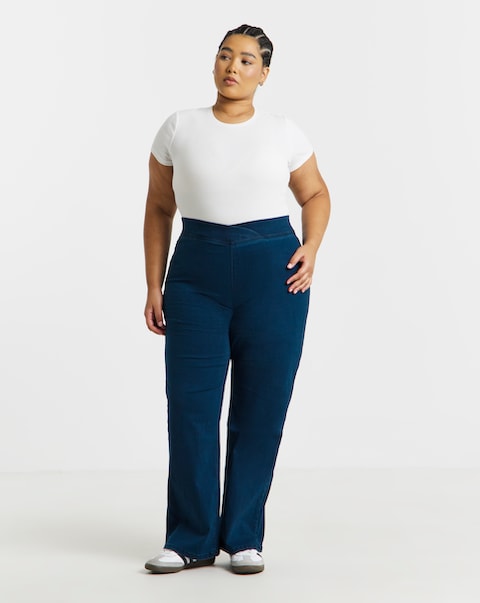 Indigo Weekender Wide Leg Jegging