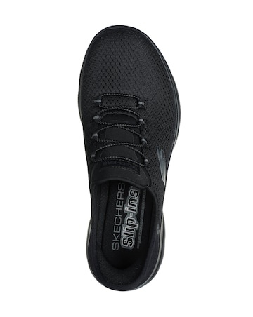 Skechers Black Slip In Summits Trainers - Wide Fit (E)