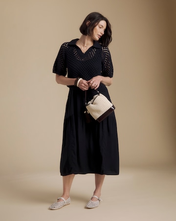 Julipa 2 In 1 Knit Midi Dress