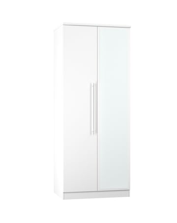 Osprey Ready Assembled 2 Door Mirrored Wardrobe - Kids