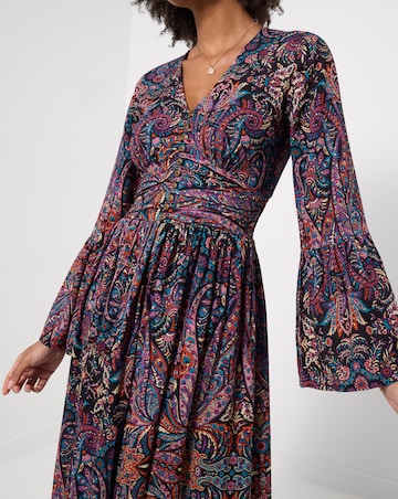 Joe Browns Petite Perfect Paisley Long Sleeve Maxi Dress