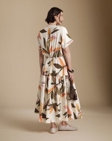Julipa V Neck Tiered Midi Dress