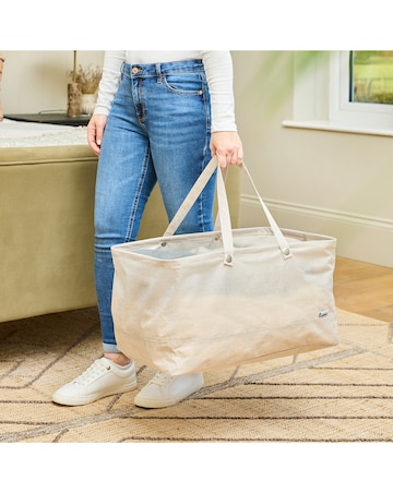 Minky Collapsible Fabric Water-Resistant Laundry Bag