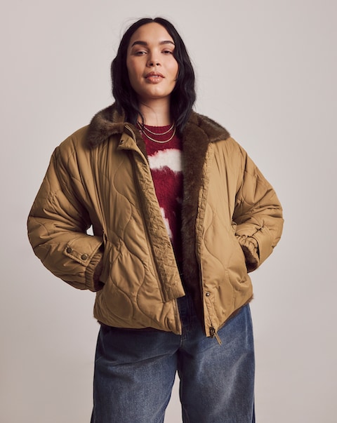 Julipa Reversible Fur Padded Coat
