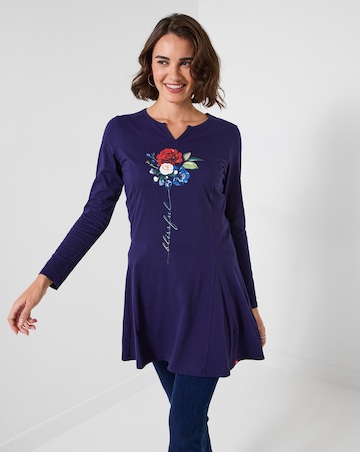 Joe Browns Blissful Stem Flower Graphic Tunic Top