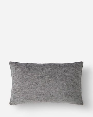 Winter Village Embroidered Velvet Cushion