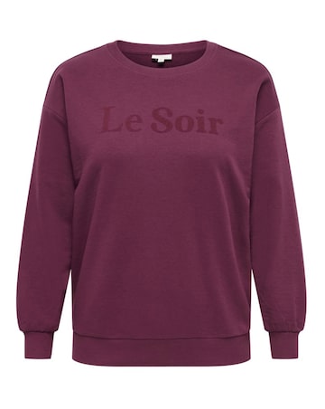 ONLY LE SOIR TONAL PRINT SWEATER