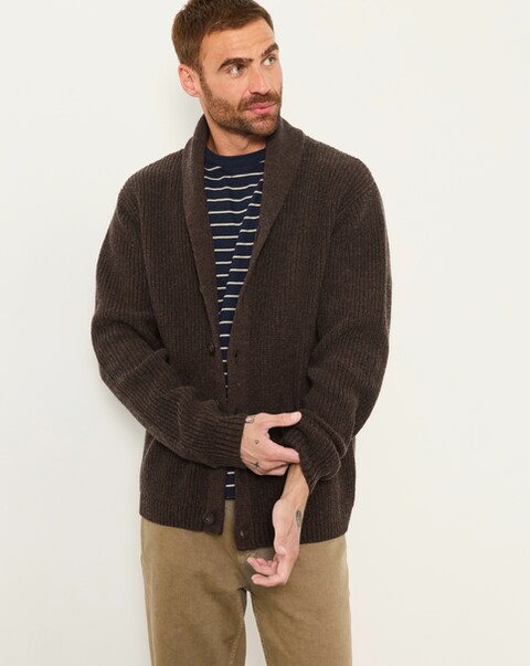 New In - FatFace Ember Shawl Neck Cardigan