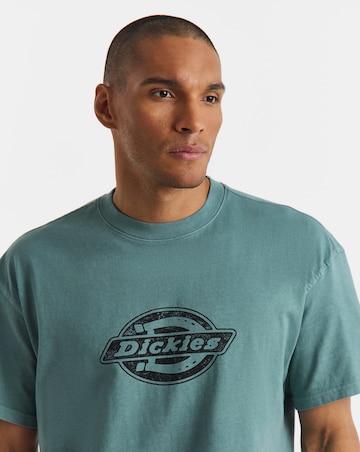 Dickies Short Sleeve Plainville Logo T-Shirt - Stormy Sea