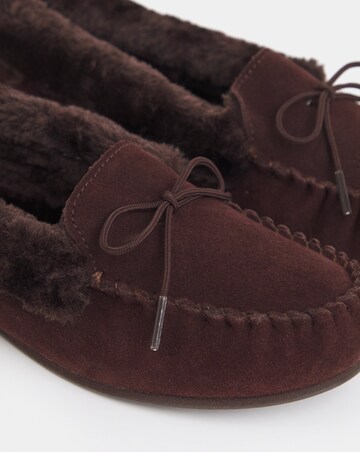 Fiora Classic Moccasin Slippers - Wide Fit (E)