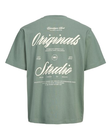 Jack & Jones Norrebro Typo Back Print T-Shirt - Green