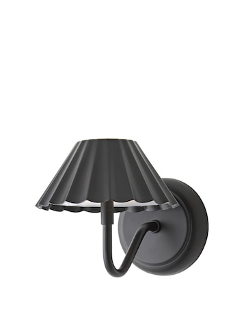 ValueLights Avery Black Rechargeable Easy Fit Wall Light