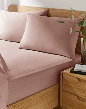 Pure Cotton Cosy Brushed 38cm Extra Deep Fitted Sheet