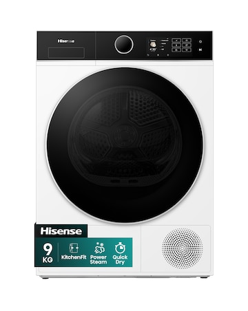 Hisense 5i 9kg KitchenFit Heat Pump Dryer White