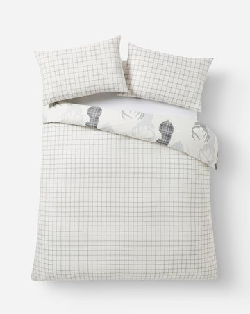 Hirsch Stags Reversible Cotton Blend Duvet Cover Set